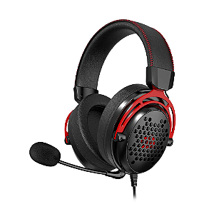 Headset Gamer Redragon Diomedes H388, P3+Usb, 7.1, Preto com Vermelho