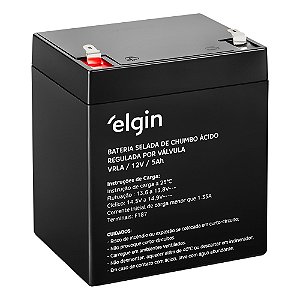 Bateria Selada Chumbo Elgin Nobreak 12V x 5Ah