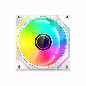 Cooler Fan Rgb C3Tech F9-L300Whrgb, Conector Molex, Led, 120X120X25 Mm, Branco
