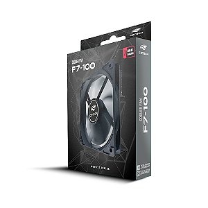Cooler Fan Preto C3Tech F7-100Bk, Conector 4+3, 120X120X25 Mm