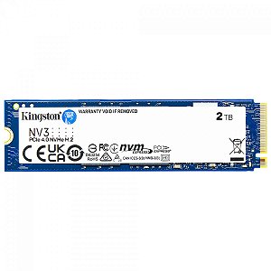 Ssd Nvme 2 Tb Kingston Nv3 Snv3S/2000G, 4.0, Lê: 6.000 Mb/S, Grava: 5.000 Mb/S, Tlg4000