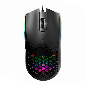 Mouse Gamer Kmex M136, 7.200 Dpi, Argb, Preto, M136Us00010Cb0X