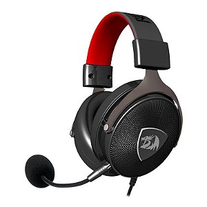 Headset Gamer Redragon Icon H520, P2+Usb, 7.1, Preto com Vermelho