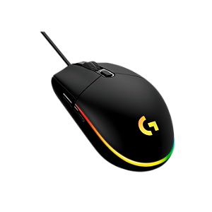 Mouse Com Fio Gamer Logitech G203 Lightsybc, 8.000 Dpi, Rgb, Preto, 910-005793