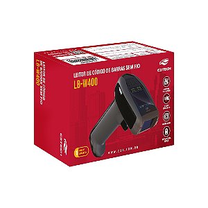 Leitor De Código De Barras C3Tech Lb-400Bk, 1D/2D, Wifi + Bluetooth, Preto