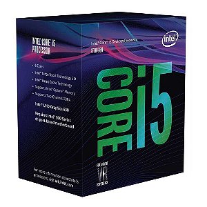 Processador 1151 Intel 8ª Geração Core I5-8400 2.8Ghz (4Ghz Max Turbo) Cache 9Mb Bx80684I58400