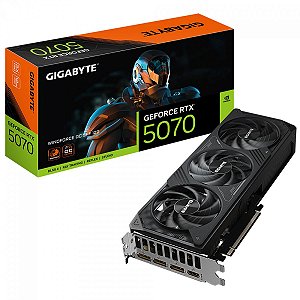Placa De Vídeo Geforce Ddr7 12Gb/192 Bits Rtx 5070 Gigabyte, Windforce, 3 Fans, Dp, Hdmi, Gv-N5070Wf3Oc-12Gd