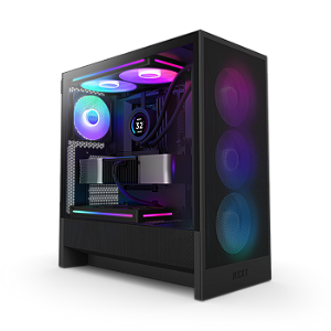 Gabinete Gamer Nzxt Cc-H52Fb-R1, Sem Fonte, 2 Fans, Preto, Lateral De Vidro