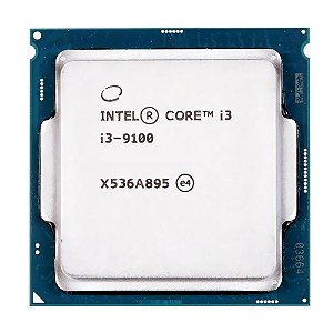 Processador 1151 Intel 9ª Geração Core I3-9100, 3.6Ghz, 6Mb, Oem, Sem Cooler
