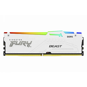 Memória Desktop Ddr5 16Gb/5600 Mhz Kingston Fury Beast Kf556C40Bwa-16, Rgb, Cl 40, Branca