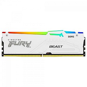 Memória Desktop Ddr5 32Gb/5600 Mhz Kingston Fury Beast Kf556C40Bwa-32, Rgb, Cl 40, Branca