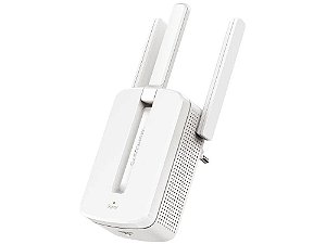 Repetidor De Sinal Mercusys Mw300Re, Wireless, Single Band 2.4 Ghz, 300 Mb/S, 3 Antenas, Botão Wps