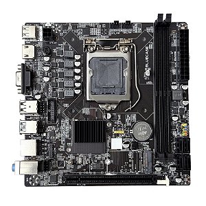 Placa Mãe 1151 6ª, 7ª, 8ª, 9ª Geração Bluecase Bmbh110-D3Hgu-Itxblk, Ddr4 32Gb, M2, Hdmi, Vga, Preta