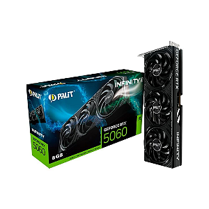 Placa De Vídeo Geforce Ddr7 08Gb/128 Bits Rtx 5060 Palit, Infinity 3, 3 Fans, Dp, Hdmi, Ne75060019P1-Gb2063S