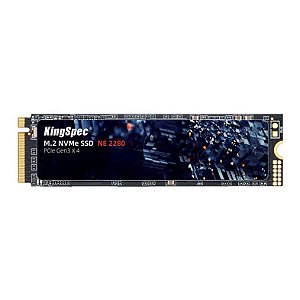 Ssd Nvme 256 Gb Kingspec Ne-256-2280, Lê: 2.400 Mb/S, Grava: 1.700 Mb/S