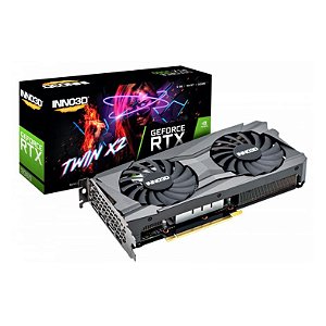 Placa De Vídeo Geforce Ddr6 12Gb/192 Bits Rtx 3060 Inno3D Twin, 2 Fans, Dp, Hdmi, N30602-12D6-119032Ah, Preta