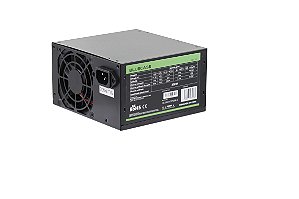 Fonte Atx 0350 W Bluecase Blu350-Atps2Blk, Bivolt, Com Cabo, Sem Caixa, Preto, Bcspfc