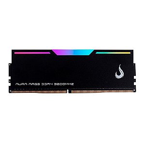 Memória Desktop Ddr4 16Gb/3200 Mhz Rise Mode Aura Black Argb, Cl19, 1.35V, Argb, Rm-D4Ab-16G-3200Argb, Preta