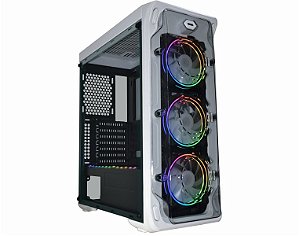 Pc Gamer Rx550 04Gb, Intel I3-10100, 16Gb Ddr4 3200 Mhz, Ssd 1Tb Nvme, Gigabyte H410M, Fonte 550W, Gabinete Kmex