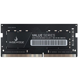 Memória Notebook Ddr4 08Gb/3200 Mhz Rise Mode, Cl16, 1.2V, Rm-D4-8G-3200Vn, Preta