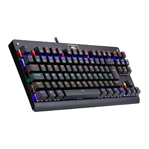 Teclado Gamer Usb Mecânico Redragon Dark Avenger, Preto, Switch Blue, Rgb, Abnt2, K568R