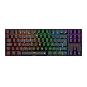 Teclado Gamer Usb Mecânico Redragon Kumara Elite, Preto, Switch Brown, Rgb, Abnt2, K552-Krs