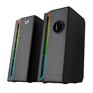 Caixa De Som Gamer Redragon Calliope Gs580, Áudio 2.0, 2Watts x5, Usb + 3.5Mm, Rgb, Preto