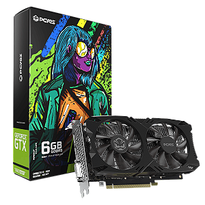 Placa De Vídeo Geforce Ddr6 06Gb/192 Bits Gtx 1660 Super Pcyes, 2 Fans, Dp, Hdmi, Dvi, Pvx1660S62F, Preta