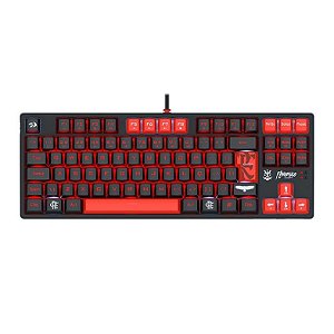 Teclado Gamer Usb Mecânico Redragon Flamengo Nation, Preto, Switch Brown, Vermelho e Branco, Abnt2, Fl576