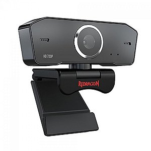 Webcam Redragon Fobos Gw600-1, Hd 720P, 30 Fps, Som Estéreo, Usb, Preta