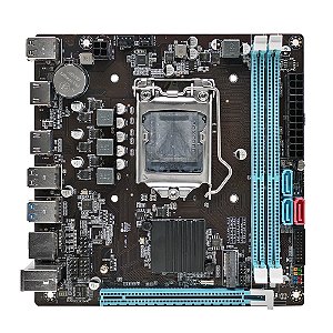 Placa Mãe 1155 2ª, 3ª Geração Bluecase Bmbb75-G32Hgu-Itxblk, Ddr3 16Gb, M2/Nvme, 2x Hdmi, 1000 Mb/S, Preta