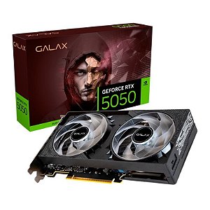 Placa De Vídeo Geforce Ddr6 08Gb/128 Bits Rtx 5050 Galax Click Oc, 2 Fans, Dp, Hdmi, 55Nsl8Mhdxre, Preta