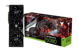 Placa De Vídeo Geforce Ddr7 16Gb/256 Bits Rtx 5080 Gainward, 3 Fans, Dp, Hdmi, Ne75080019T2-Gb2031X, Preta