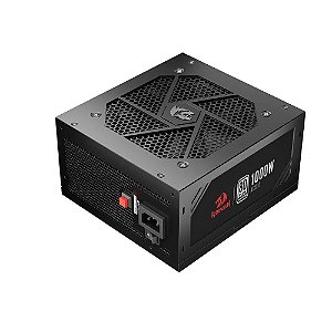 Fonte Atx 1000 W Redragon Gc-Ps017 V2, 80 Plus Platinum, Totalmente Modular, Pfc Ativo, Sem Cabo, Preta