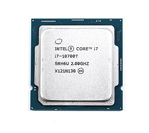 Processador 1200 Intel 10ª Geração Core I7-10700T, 2.9Ghz, 16Mb, Oem, Sem Cooler