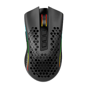 Mouse Gamer Redragon M808-Ks Storm Pro, 16.000 Dpi, Rgb, 8 Botões, Sensor 3335, Wi-fi, Usb, Preto