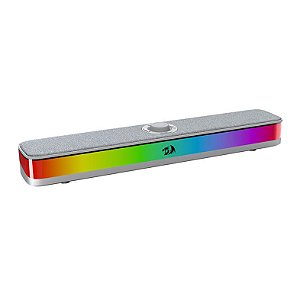Soundbar Gamer Redragon Neo Gs515G, Rgb, Áudio 2.0, 5Watts x2, Bluetooth, Usb, Cinza