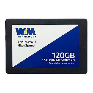 Ssd Sata3 120 Gb Winmemory Hsssdc100/C120G, Lê: 520 Mb/S, Grava: 420 Mb/S, 2.5"
