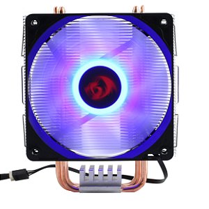 Cooler Universal Para Processador, Intel E Amd, Redragon Buri, Cc-1055B, Led Azul, 120Mm