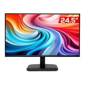 Monitor Gamer Led 24.5", 120Hz, 1Ms, Acer Ek251Q Gbi, Ips, Full Hd, Hdmi, Vga, Vesa, Preto