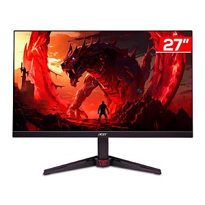 Monitor Gamer Led 27", 210Hz, 1Ms, Acer Nitro Vg270U X2Bmiipx, Ips, Qhd, Dp, Hdmi, Alto Falante, Vesa, Preto