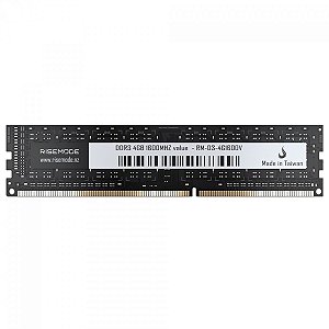 Memória Desktop Ddr3 04Gb/1600 Mhz Rise Mode, Cl11, 1.5V, Rm-D3-4G1600V, Preta