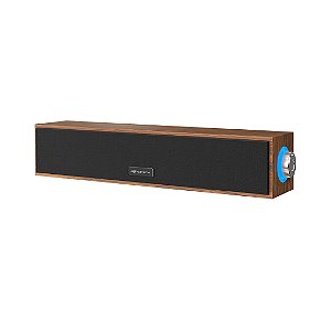 Soundbar C3tech Sb-30Bw, Áudio 2.0, 3Watts x2, P2 + Usb, Marrom