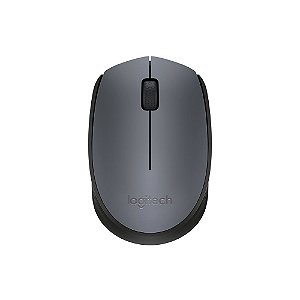 Mouse Sem Fio Logitech M170, 1.000 Dpi, Wi-fi, Preto e Cinza, 910-007597