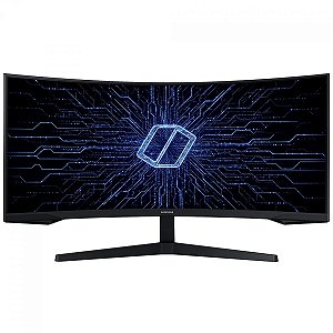 Monitor Gamer Led 34", 165Hz, 1Ms, Samsung Curvo Odyssey G5 Lc34G55Twwlmzd, Va, Uw, Qhd, Dp, Hdmi, Vesa, Preto