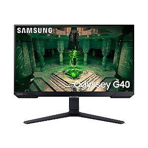 Monitor Gamer Led 27", 240Hz, 1Ms, Samsung Odyssey G4 Ls27Bg400Elmzd, Ips, Fhd, Dp, Hdmi, Vesa, Preto, Pivot