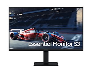 Monitor Gamer Led 24", 100Hz, 5Ms, Samsung Essential S3 Ls24D300Galmzd, Ips, Fhd, Hdmi, Vga, Vesa, Preto