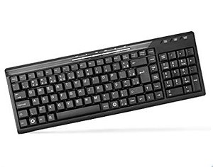 Teclado Usb Kmex KM-1928 Win2000 Abnt2, Preto