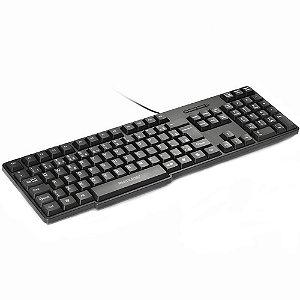 Teclado Ps2 Multilaser Basico Slim Preto Tc225