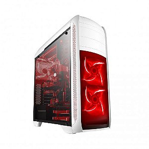 Gabinete Gamer Bluecase Bg-024 Branco, Sem Fonte, Sem Fan, Usb 30